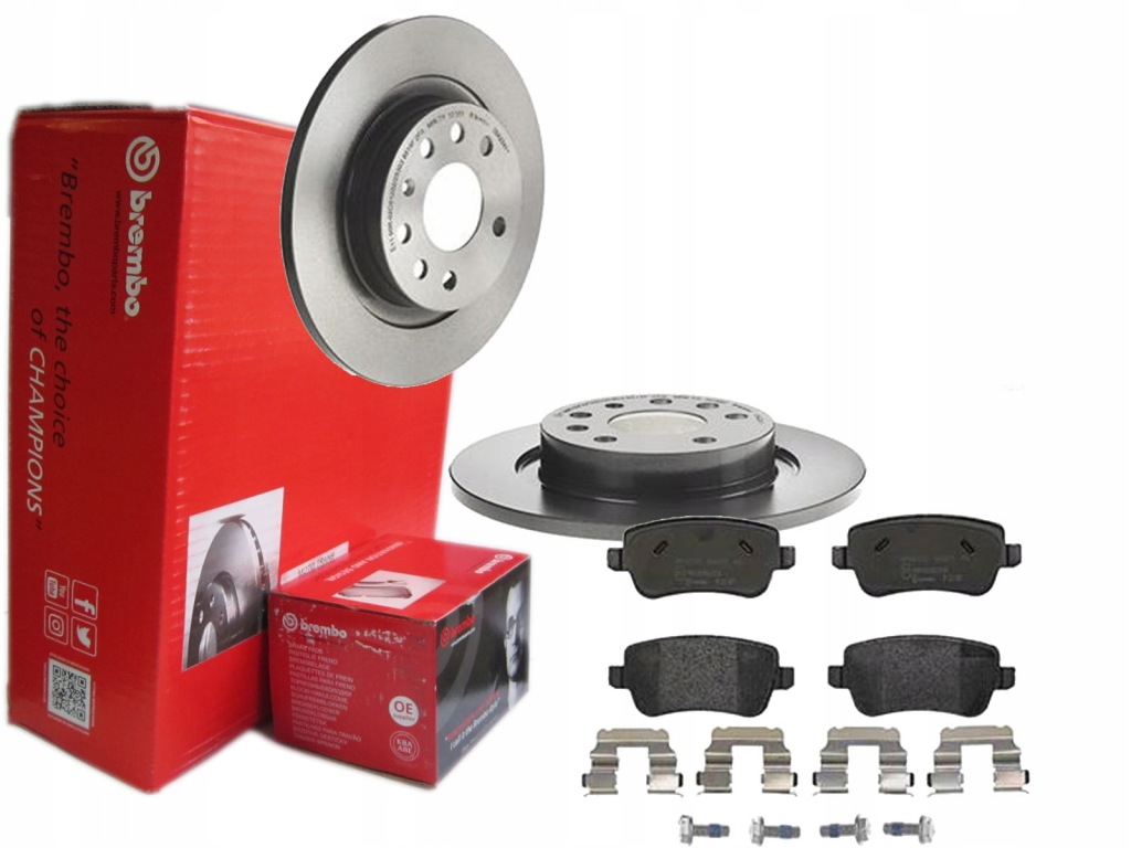 фото №1, Тормозные диски тормозные колодки brembo задняя fiat croma ii 278mm