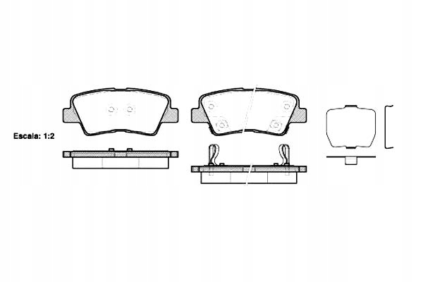 фото №1, Remsa тормозные колодки тормозные hyundai sonata v 3.3 nf