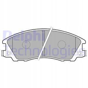 фото №2, Delphi lp1853 набір гальмівних колодок гальмівних, гальма дискові