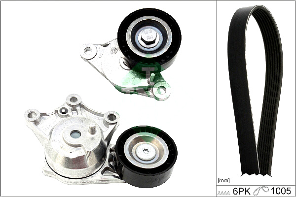 фото №2, Набор ремни многоручейковых с ролики ds ds 3 ds 4 citroen c4 cactus