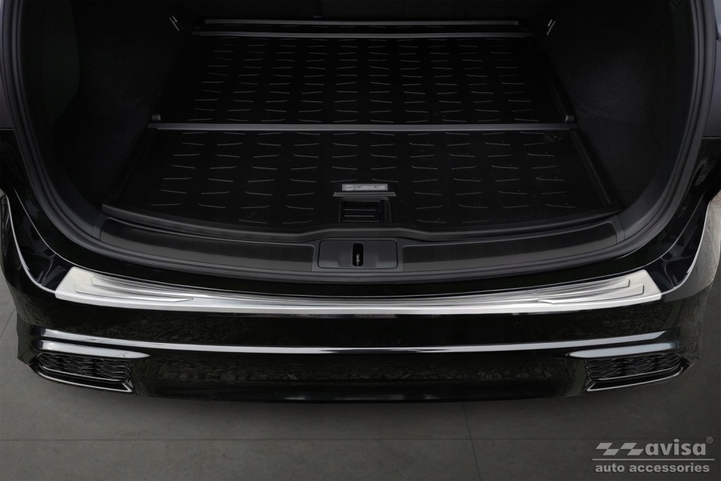 фото №3, Lexus rx v al3 молдинг стальной накладка na бампер задняя