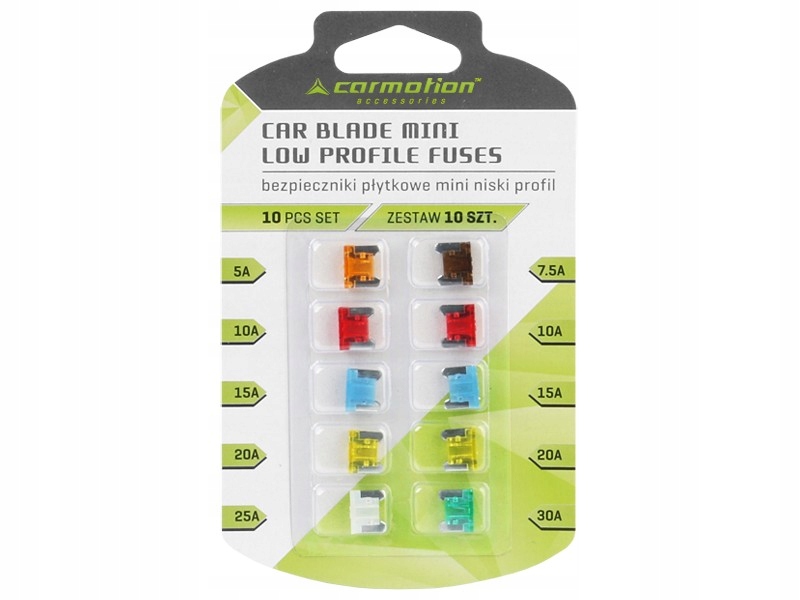 фото №1, Предохранители płytkowe mini niski профиль 10 szt.