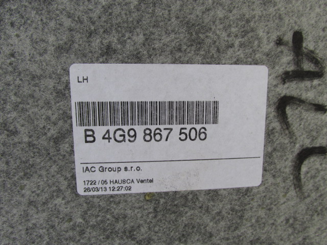 фото №8, Audi a6 c7 2013r. allroad kombi avant потолок 4g9867506 mondsilber