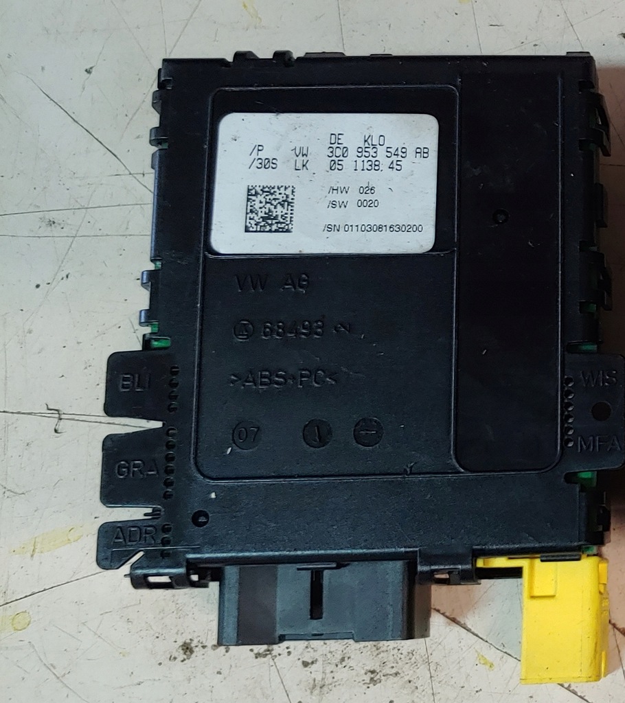 фото №1, Модуль kąta поворота vw passat b6 b7 eu