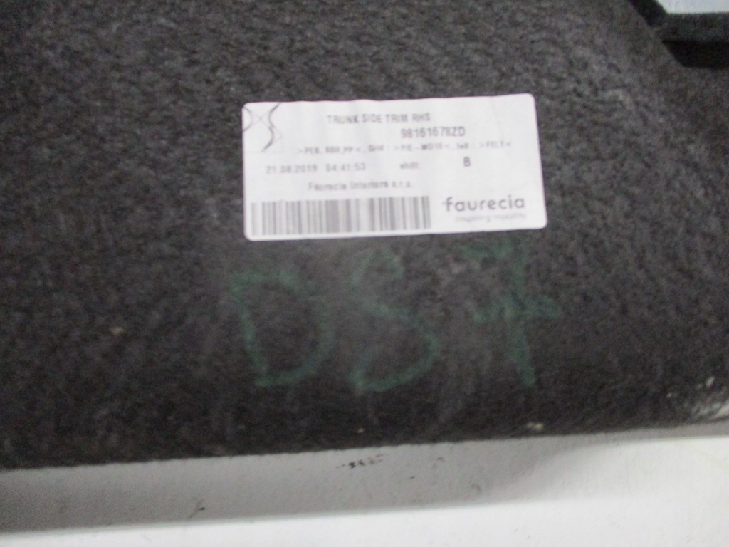 фото №9, Обивка обшивка багажника citroen ds7 98174030zd 98161678zd