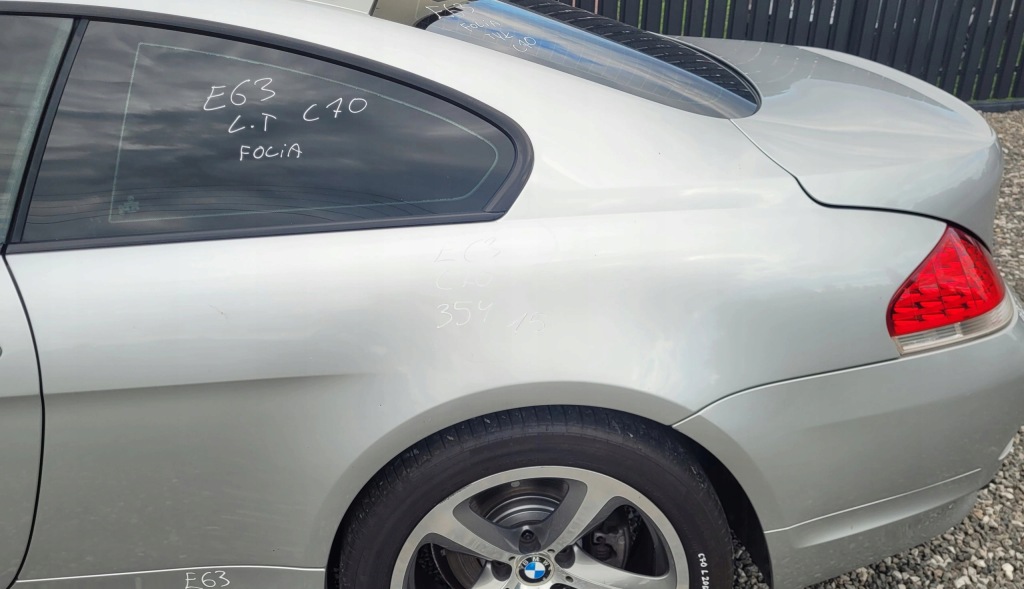 фото №1, Четверть крыло левый задняя bmw e63 e64 354 titansilber c70