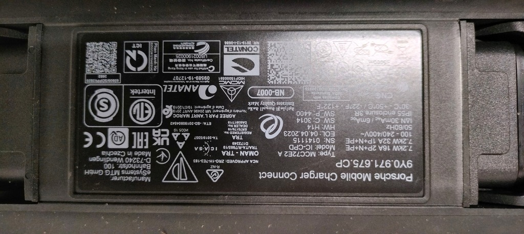 фото №6, Зарядний пристрій porsche cayenne taycan 9y0 971 675 cp