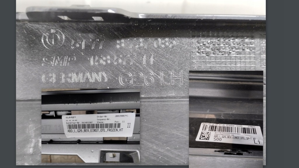 фото №14, Молдинг порог левая bmw i4 g26 bev electryk 20- i-4 dół накладки