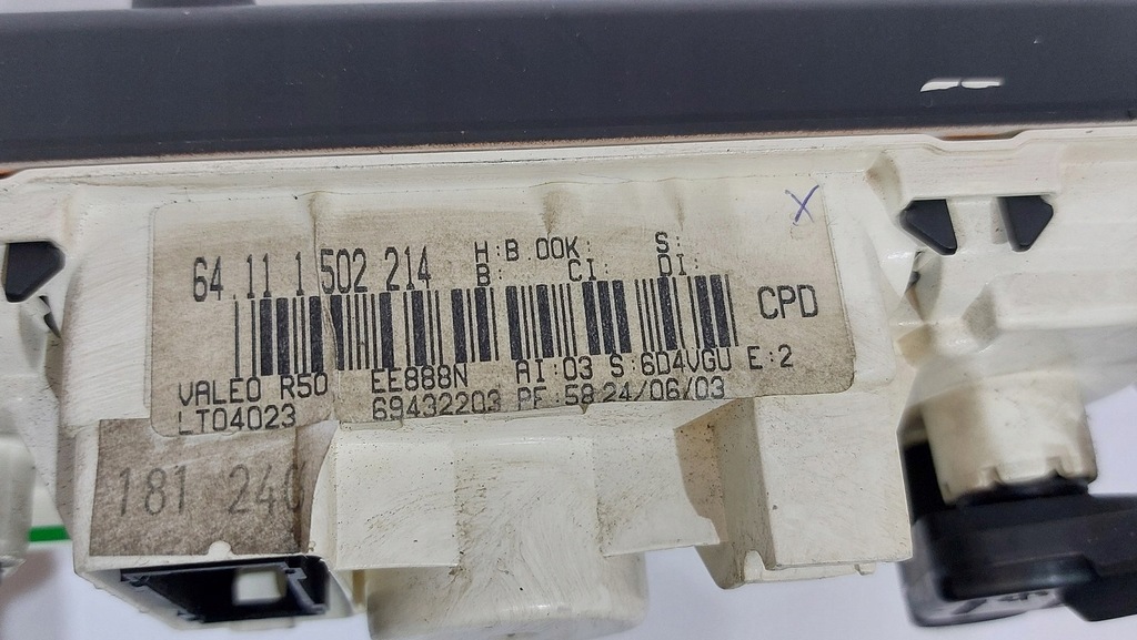 фото №3, Панель кондиционера mini clubman r55 11r. 1502214