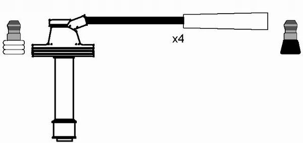 фото №3, Дроти запалювання 8492 ngk renault volvo laguna