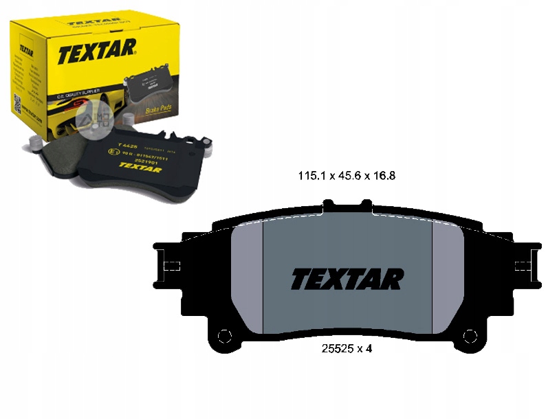 фото №1, Textar тормозные колодки тормозные lexus gs 350 awd grl10_.