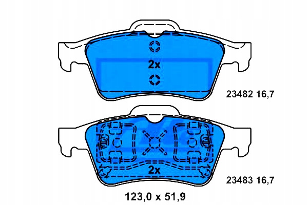 фото №1, Ate гальмівні колодки гальмівні ford tourneo connect transit