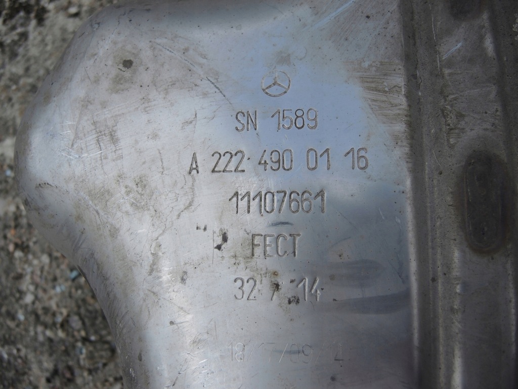 фото №7, Mercedes s w222 гаситель катализатор выхлоп 350 cdi