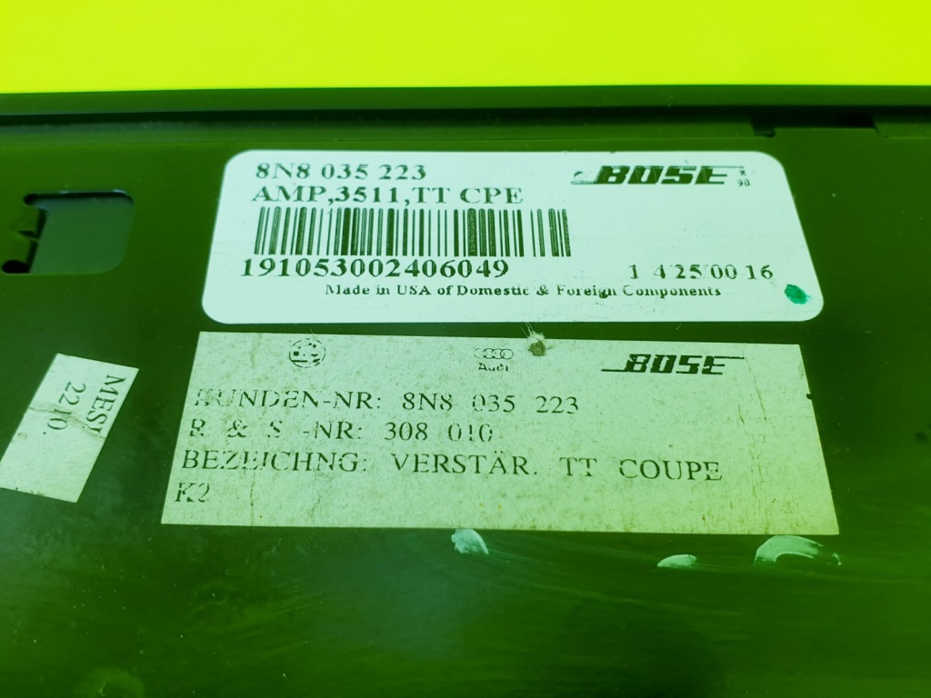 фото №7, Усилитель динамиков радио audi tt 8n bose