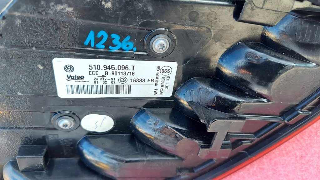 фото №7, Vw golf sportsvan lift 17- лампа правая задняя задняя