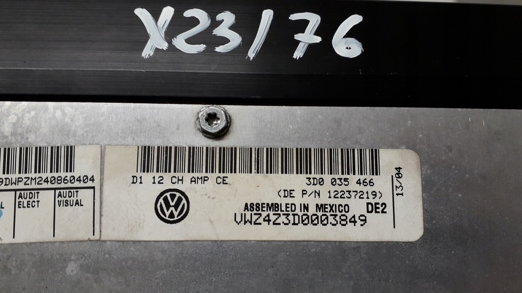 фото №8, Vw phaeton підсилювач аудіо 3d0035466