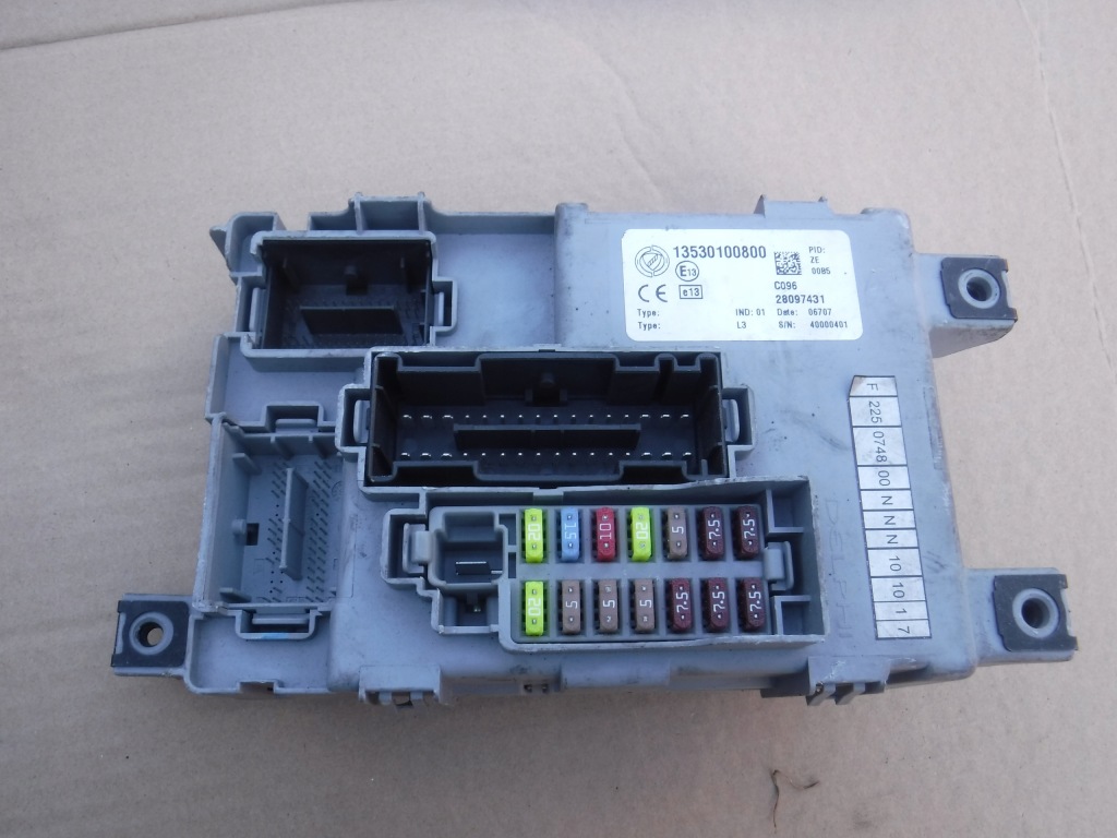 фото №1, Модуль коробка bsi fiat fiorino 13530100800
