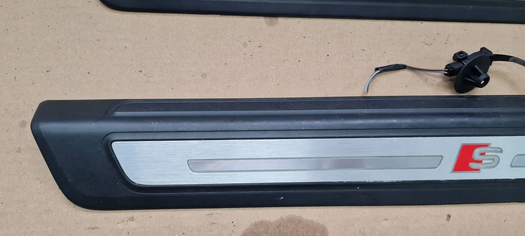 фото №10, Q5 80a молдинг накладки пороговые перед подсвечиваемые левая правая