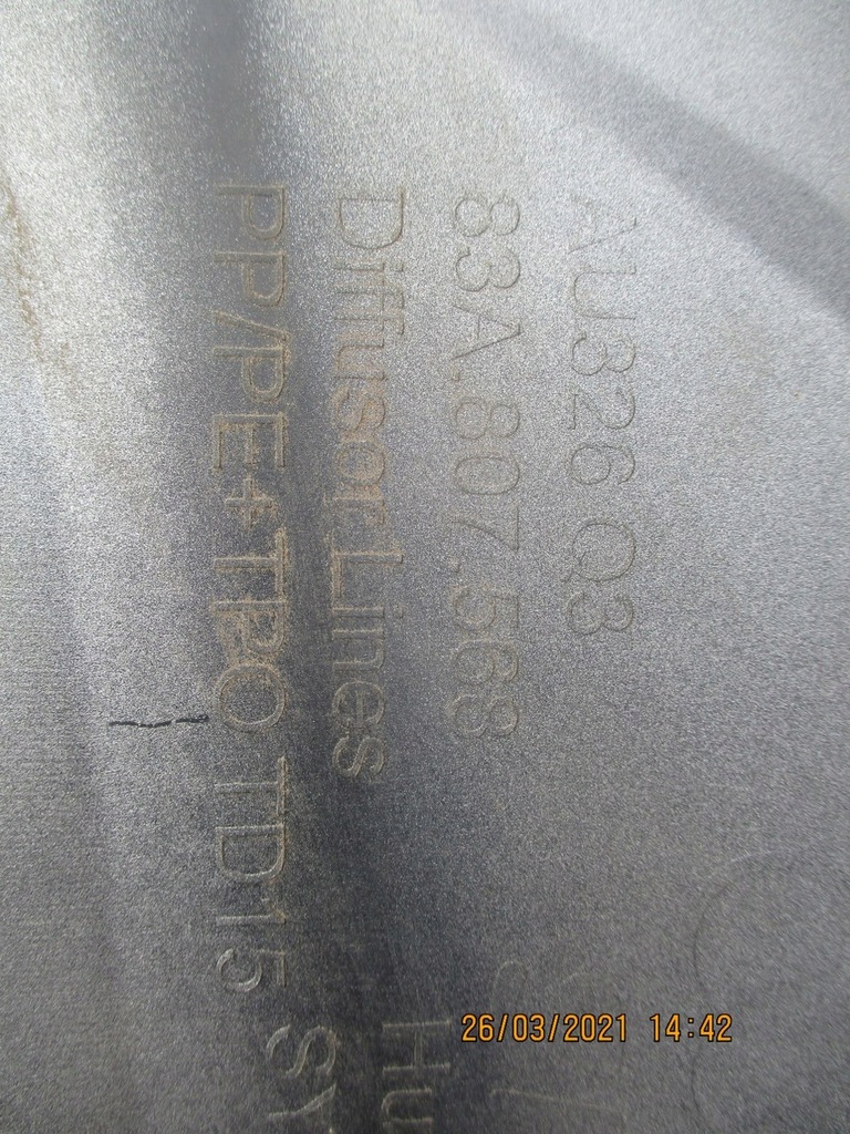 фото №14, Audi q3 83a спойлер дифузор бампер задня