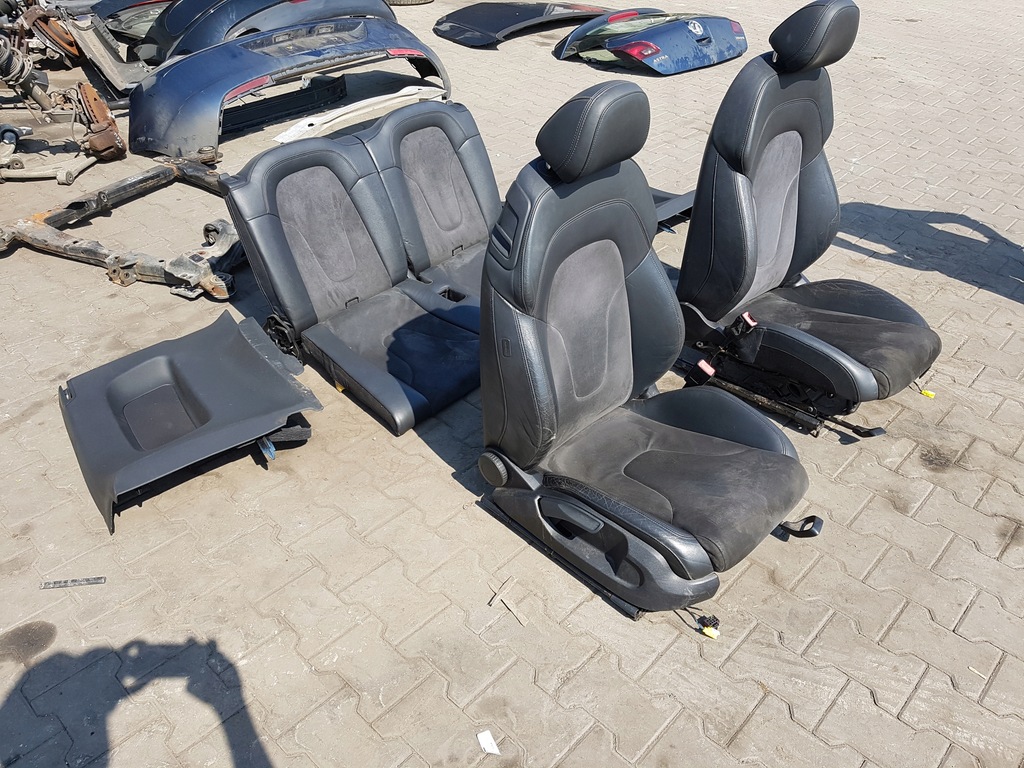 фото №10, Audi tt 8j 06-12r coupe сиденья заднее сиденье alcantara