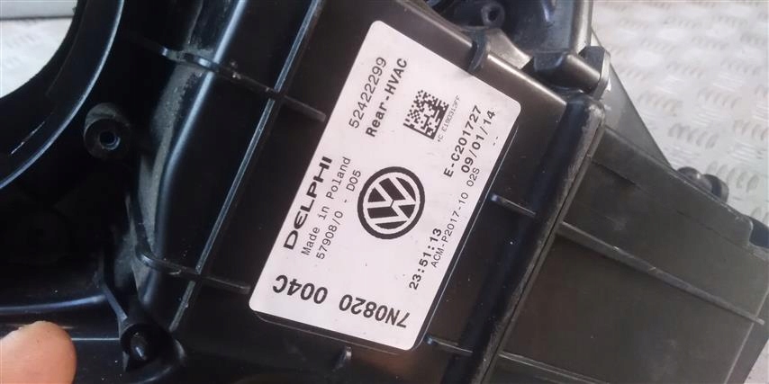 фото №5, Seat alhambra 7n отопитель задняя 7n0820004c