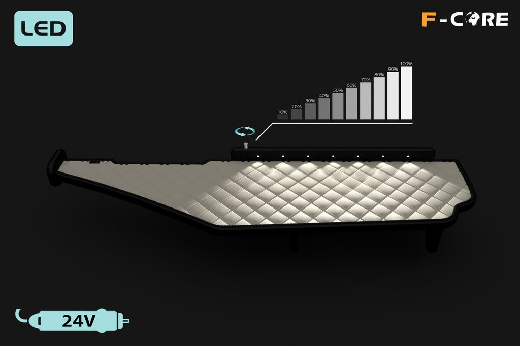 фото №5, Полиця tir mercedes actros mp 4 11-19 еко-шкіра led