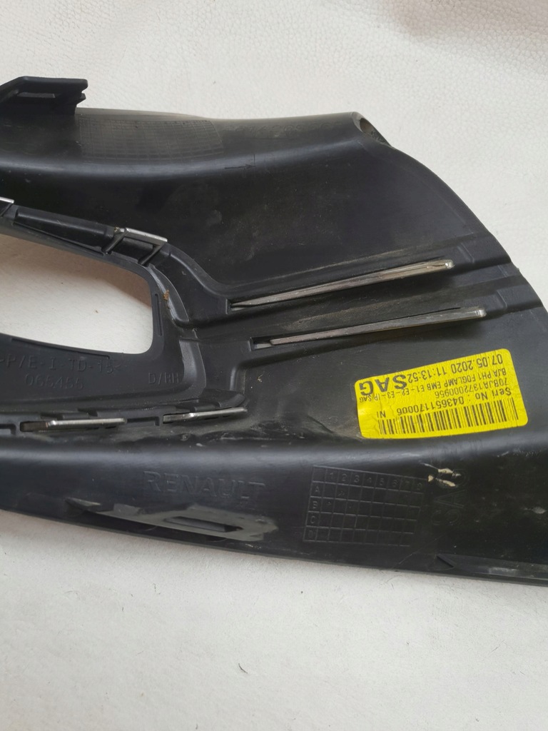 фото №15, Renault clio v 19-23 решітка кронштейн протитуманна фара led w бампер перед передній