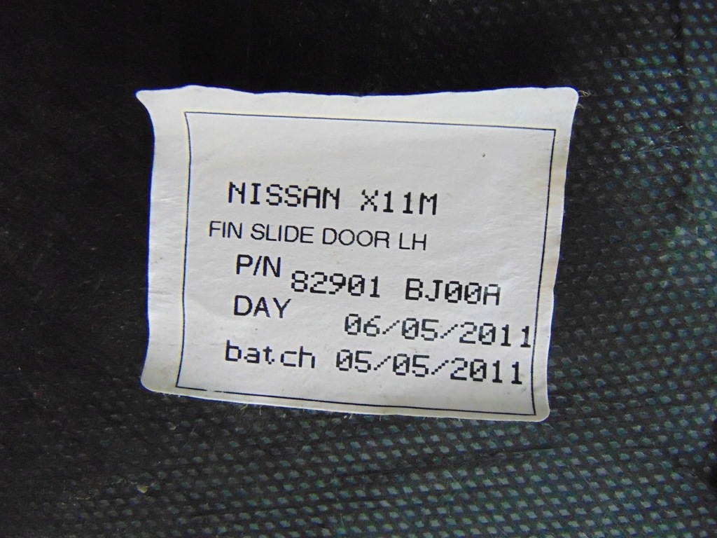 фото №9, Обивка обшивка дверь раздвижных левый nissan nv200