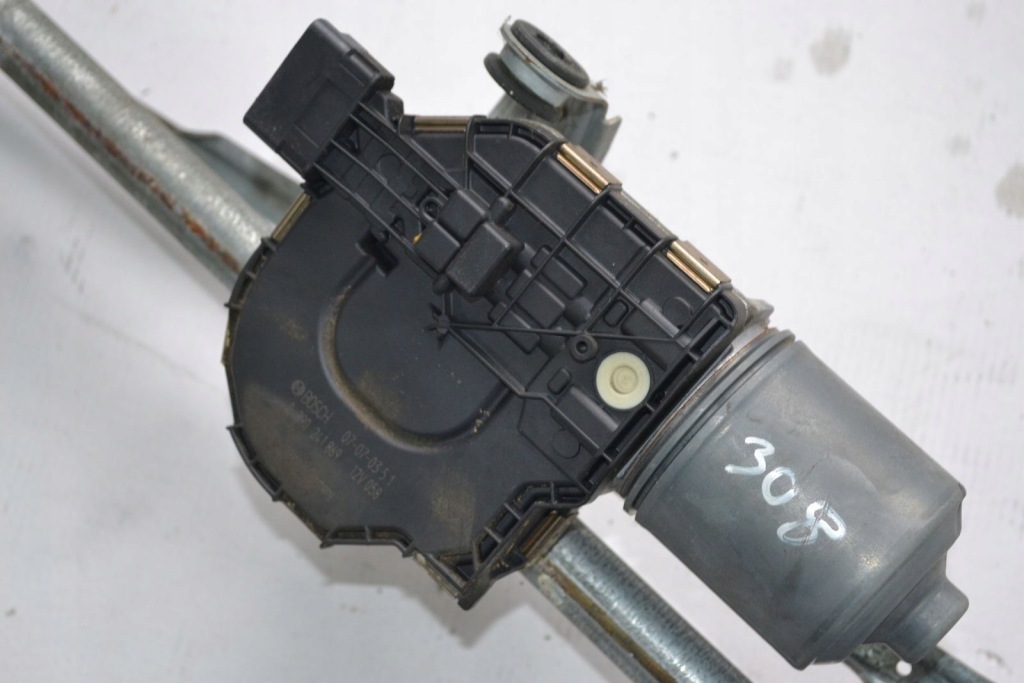 фото №6, Peugeot 308 t7 моторчик механизм дворник перед 0390241869