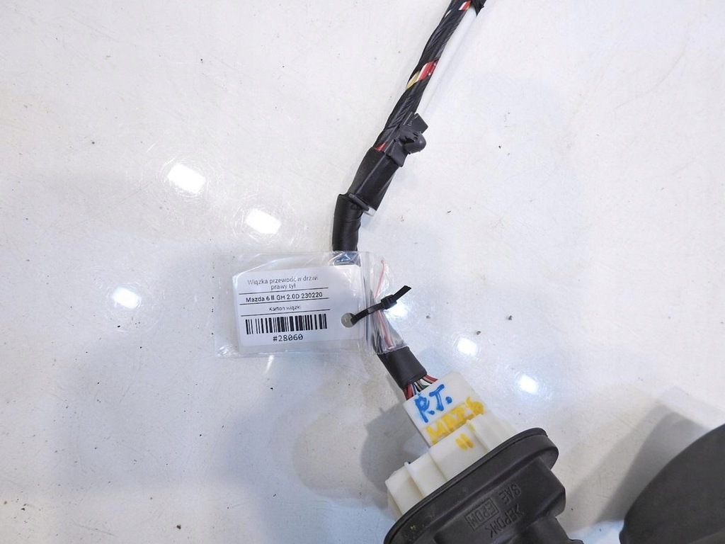 фото №6, Джгут електропроводка двері правий задня mazda 6 gh hb