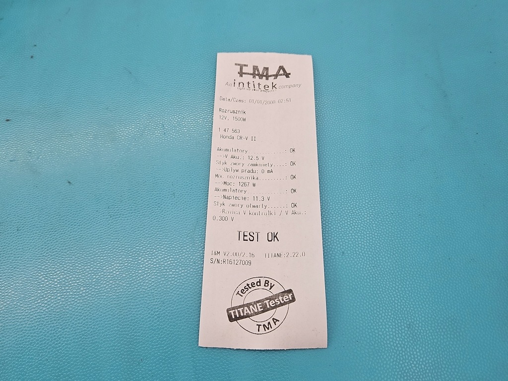 фото №6, Test стартер honda cr-v ii 2.0 16v k20a4