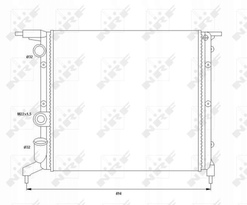 Радіатор води nrf 58785 Ціна