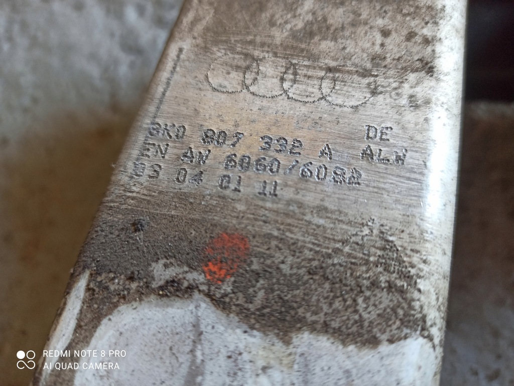 фото №6, Підсилювач бампера задня audi a4 b8 8k0807331e