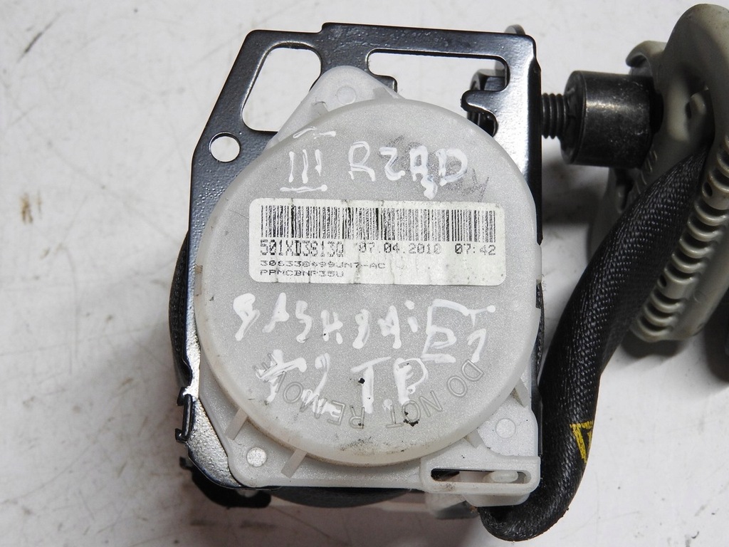 фото №6, Nissan qashqai j10 +2 pas безопасности правый задняя 3 ряд 89844ey10a