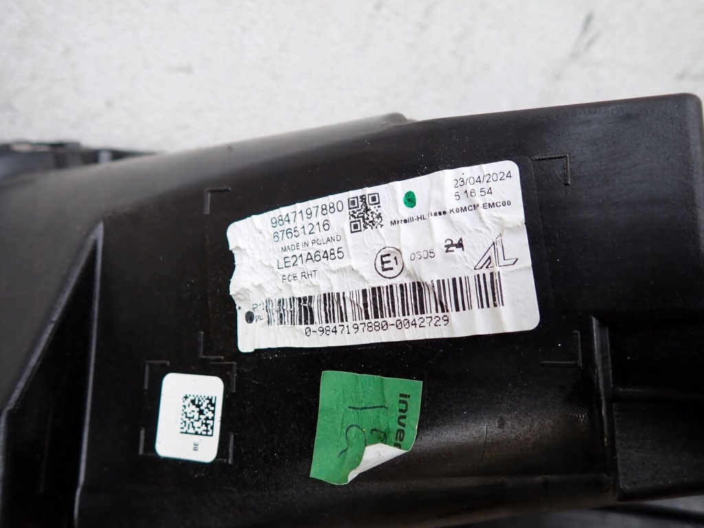 Фара правый  фара правая  toyota proace pro ace 2 рестайлинг  2024- 9847197880 Оригинал