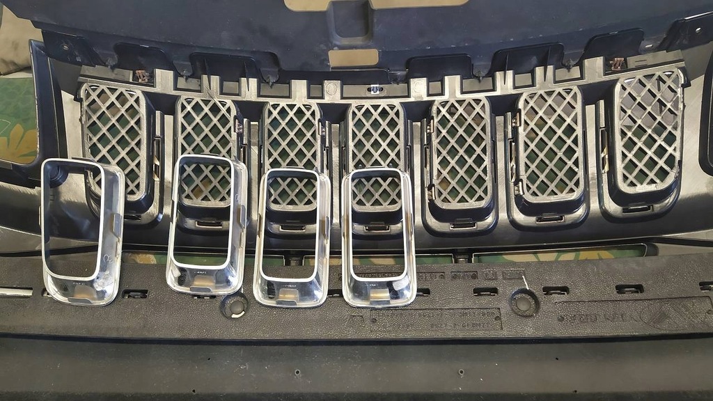 фото №4, Jeep compass lift 2011- хром решітка решітка радіатора