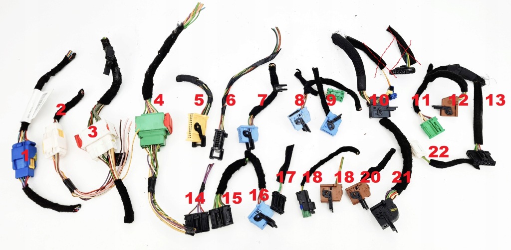 фото №1, Citroen c5 iii разъёмы разъёмы электропроводка колодка