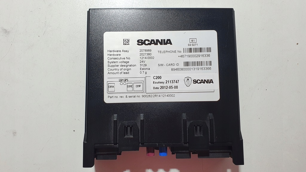 фото №1, Комунікатор модуль телефону gsm gps rcu scania r 2113747
