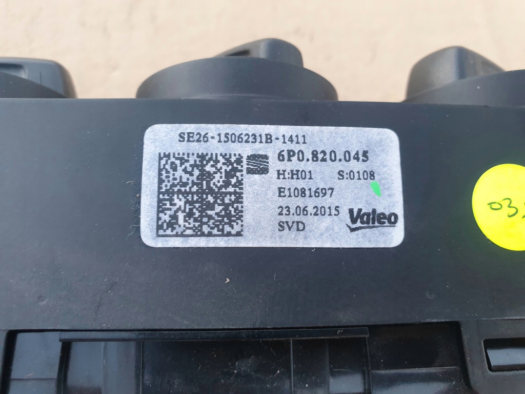 фото №6, Панель обдув кондиционера ibiza iv rapid polo p-ń