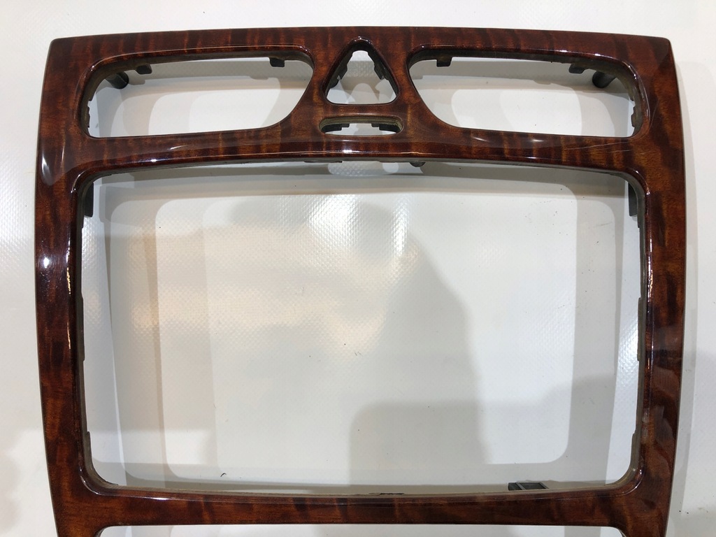 фото №3, Mercedes w203 рамка консолі радіо drewno