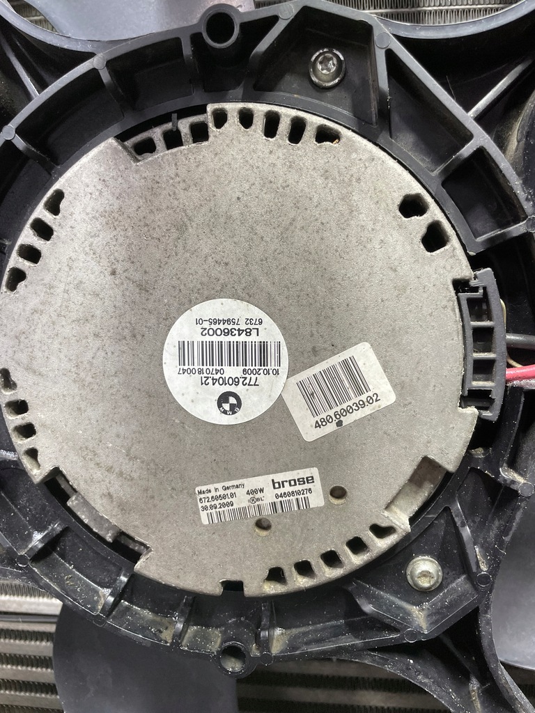 фото №5, Комплект радиатор радиатор вентилятор bmw e60 e61 n47 2.0 механическая коробка передач