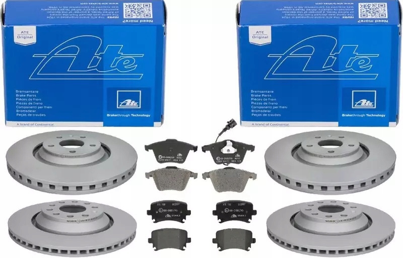 фото №1, Ate гальмівні диски+ гальмівні колодки перед+ задня audi tt 8j 340+310mm