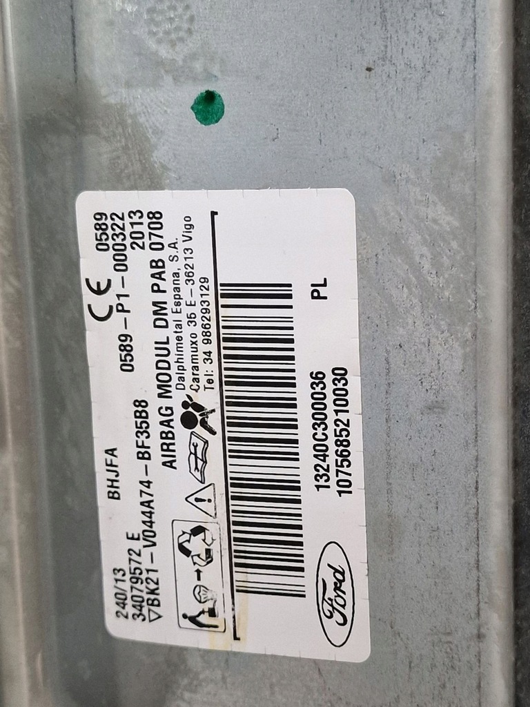 фото №12, Приборная панель консоль подушки безопасности ford transit custom 2,2 tdci