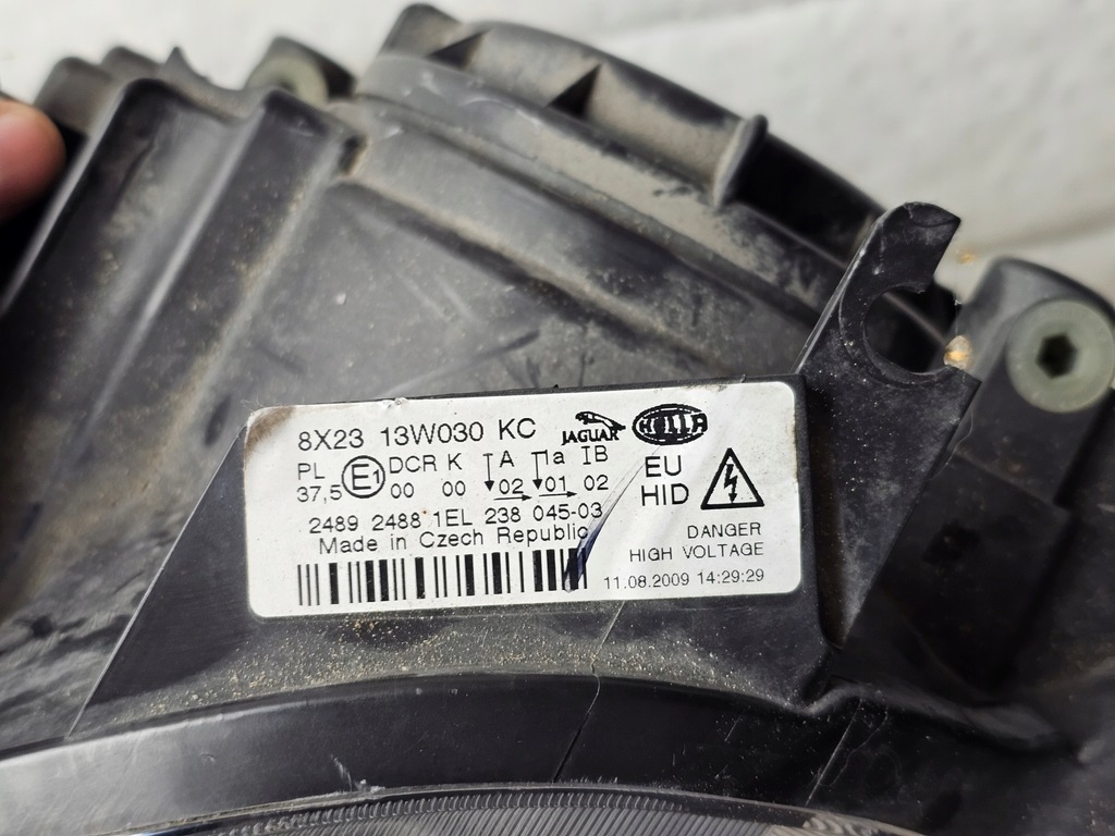 фото №10, Лампа ліва передня перед фара jaguar xf 8x2313w030kc bi ксенон europa