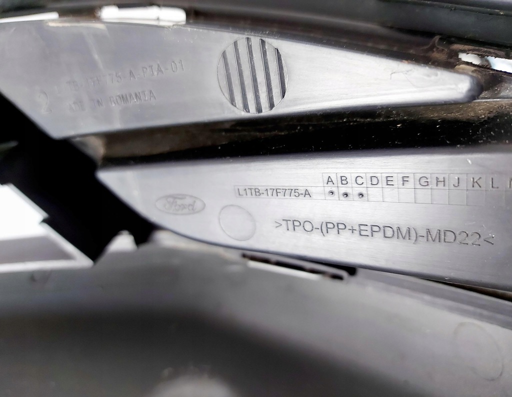 фото №9, Ford puma mk2 21r. spoiller накладка бампера передний l1tb-17f771-a