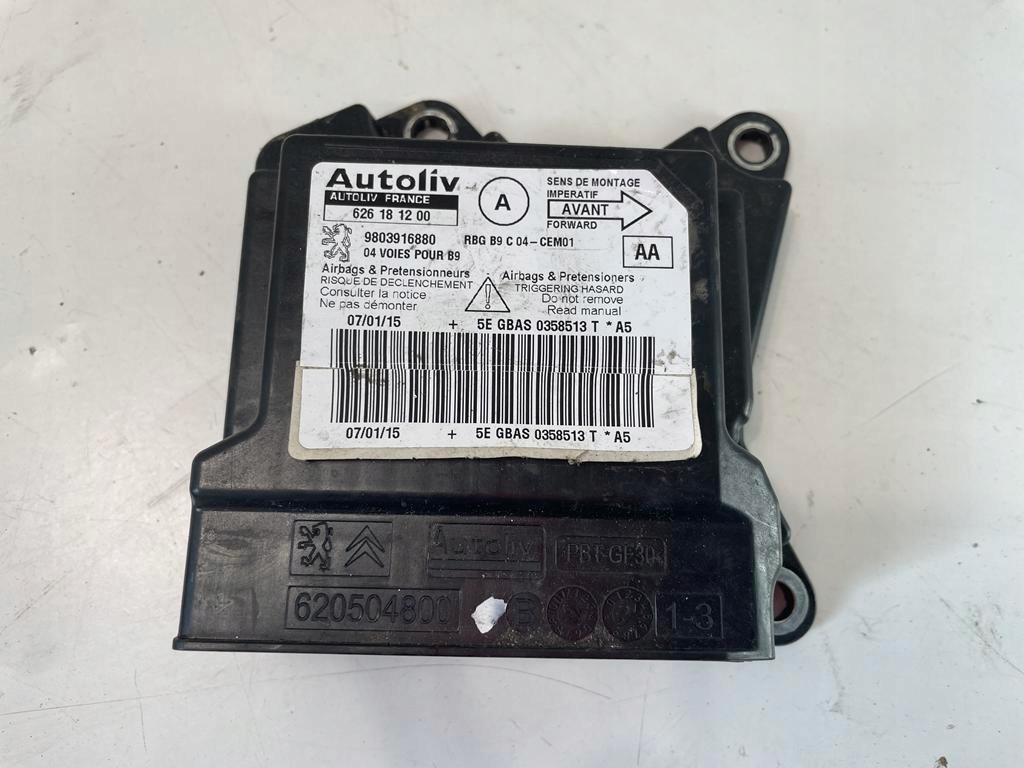 фото №1, Датчик подушка безопасности peugeot partner citroen berlingo 2016