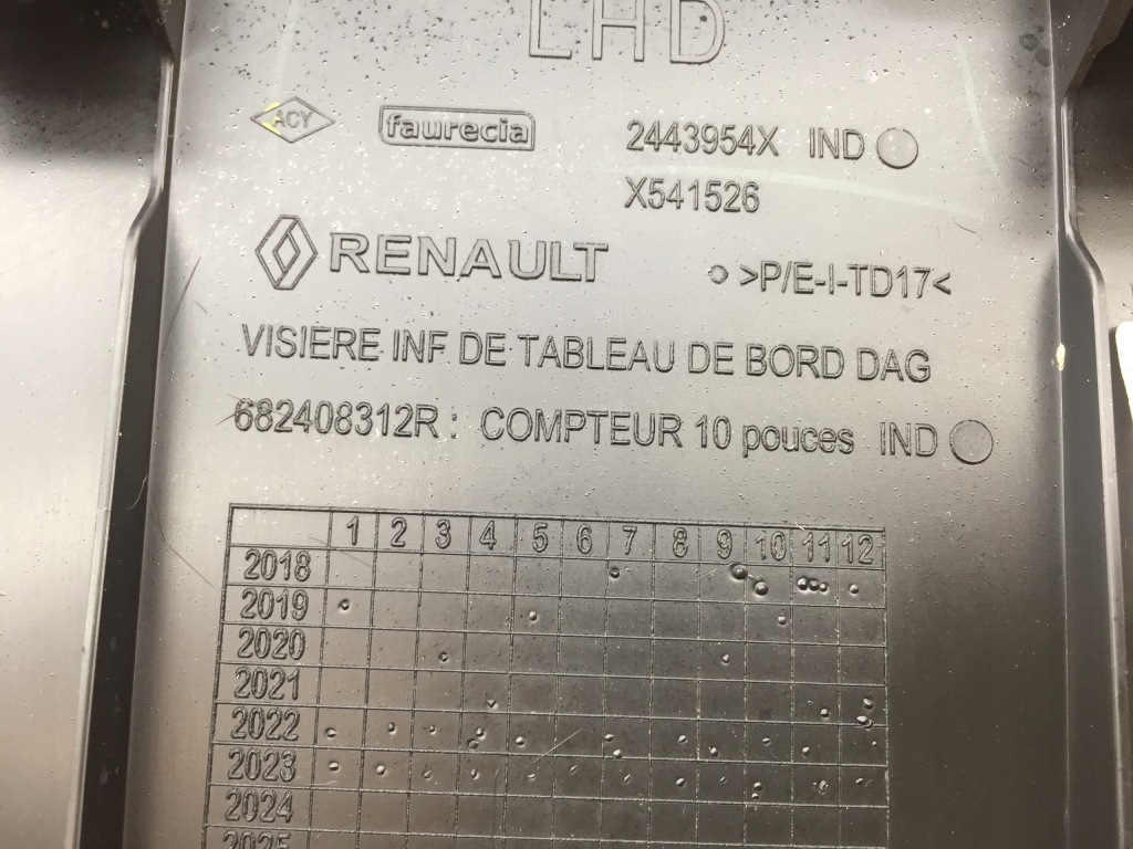 фото №4, Renault clio v 5 lift корпус рамка licznka часовая пружина