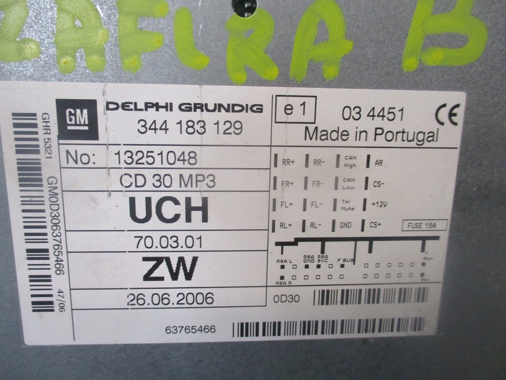 фото №4, Радио cd opel zafira b