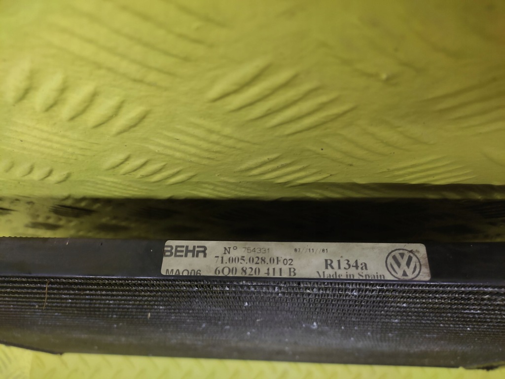 фото №7, Vw polo iv 1.2 радиатор конденсатор кондиционера
