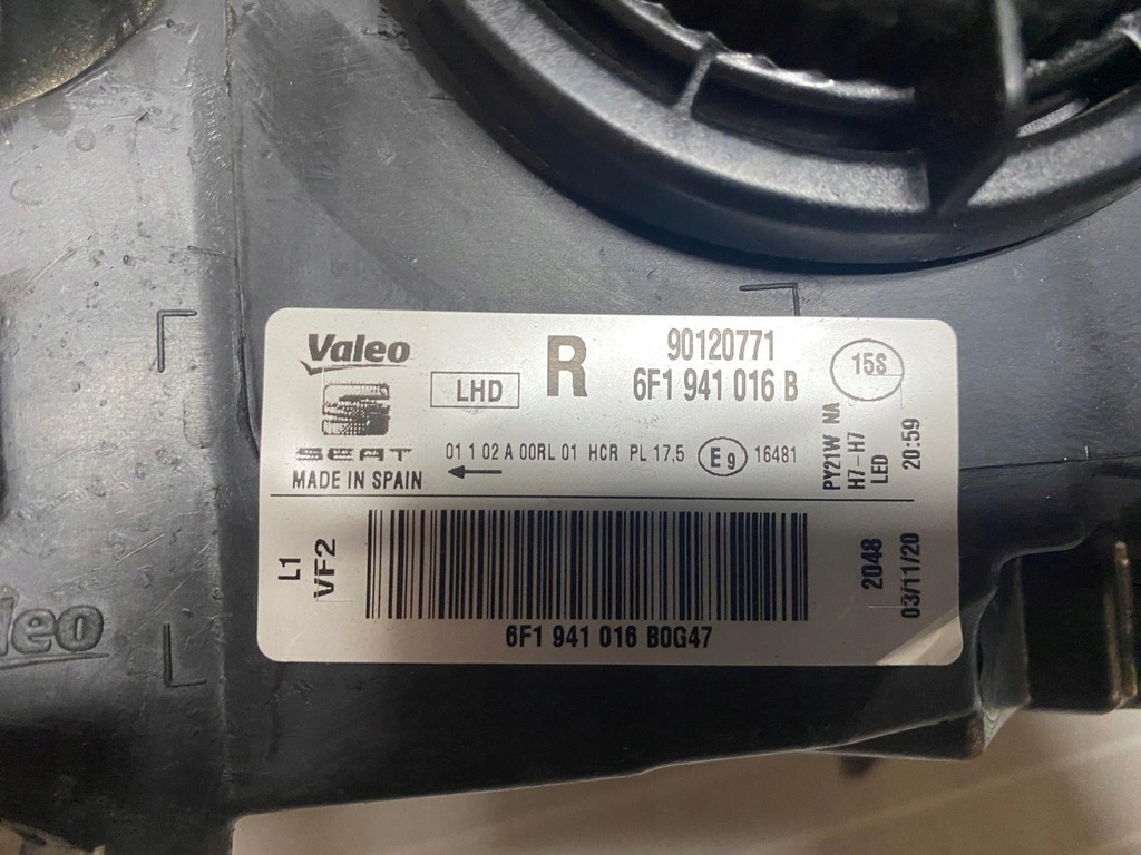 фото №14, Лампа права передня seat ibiza v arona led 6f1941016b